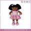 Custom plush stuffed human black girl rag doll toy