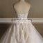 Noble Sweet Heart Graceful Lace Big Puff Long Train Sleeveless Wedding Dress 2016