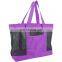 OEM manufacturer custom fashion waterproof tote mesh beach bag