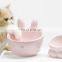 Amazon Hot Sell Lovely Ceramic Pet Feeder Dogs Cats Water Bowl Neck Protection