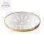 Aluminum Framed Round Mirror, Gold Round Wall Mirrors, Bathroom Mirror Metal Frame