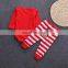 hot sale winter clothes red long sleeves girls christmas baby