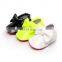 Infant toddler glossy PU shoes solid color baby shoes with bow