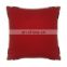 Wholesale solid red with rope piping cushion pillow for outdoor