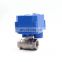 Seal good 2.5nm visual indicator ss304/316 two way full port hydraulic power motorized electric actuated ball valves