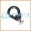 China supplier blue color triangle shade sail with d rings