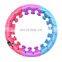 2021 Detachable Weighted Hula Hoops Plastic Digital Smart Adult Fitness Hoop loop for Indoor Fitness Exercise