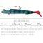 15cm 30g Soft Eel Fishing Lures Rubber Worm Bass with  Crank hook Long Bait
