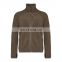 wholesales oem services custom logo men's jacket fashion brown fleece coat jacket