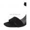 women handmade simplistic black color fashion heel adjustable ankle strap sandals shoes other color are available