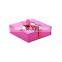 Custom design pink luxurious magnetic flip top folding gift boxes