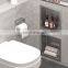 Customized 304 Stainless Steel Single and Double Gold White Chromed Bathroom Black Niche Shower niche de douche