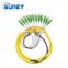 Made in China high quality 12 core bundled sc/apc fiber optic pigtail patch cord