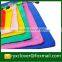 Colorful pvc gridding zipper two-double document bag in different size