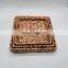 Wholesale Square Water Hyacinth Straw Woven Storage Basket Household Storage Trays For Home Storage