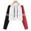 High Quality Cotton Polyester Long Sleeve Hooded Workout Sweatshirt Custom Logo Embroidery Women Hoodies