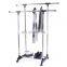 Zhejiang Factory high quality double pole standing shoes tower stainless steel wooden metal cloth rack stand