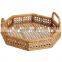 Polygon Rattan Serving Tray With Handles, Ottoman Tray for Living Room Wholesale Vietnam Supplier