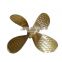 4 blade boat propeller Customized copper propeller for Cargo ship or Yacht