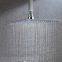 Concealed LED square shower head with shower arm shower mixer 304 stainless steel showerhead