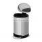 Pedal Kitchen Bin Stainless Steel Round Garbage Can Trash Can