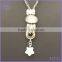 handmade alloy pentacle pendant with beads