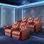 Modern home theater sofa, movie hall, luxury multi-function leather electric sofa, movie viewing room sofa