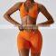 Backless Yoga Front Twist Recycled Sports Bras Wholesale Fitness Gym Breathable Tops