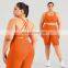 2 Pcs Women Gym Set Fitness Shorts Yoga Suit Fashion Workout Plus Size Sports Wear