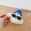 Luxury Kawaii Sunglasses Teddy Dog Plush Fur Earphone Cases for Airpods Pro 2nd 3rd Generation Protective Case Headset Cover