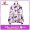 Girl's School Backpack 600D with Printing Pattern Backpack Bag for High School Students