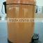 3 liter colorful stainless steel garbage can with arch cover