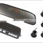 Universal for all cars Reversing radar Rear mirror parking sensors with 3 color led and Buzzer alert