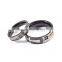 Top Sale fashion jewellery stainless steel jewelry black cross couple rings