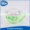 Food grade non toxic stainless steel liner and plastic bowl with handle