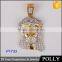 Panyu jewelry factory OEM gold tone Iced Out Jesus Piece Hip Hop jewelry