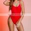 Red Scoop Back Monokini One Piece Swimsuit Swimwear 2016 HSS5338