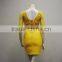 2015 new fashion women tight party dress sexy navy yellow