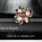 Wholesale Austrian crystal different colors bouquet shinning pearl flower brooch