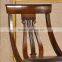Home furniture solid wood frame and leather seat cushion antique dining chair