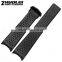 New Arrival Waterproof Black Silicone Rubber WristWatch watch Strap Band Replacement 22mm