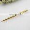 Gold metal pen with crystal , promotional gold metal pen