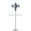 zhongshan supplier modern home decor standing floor lamps chrome crystal candelabra chandelier floor lamp with CE/UL certificate