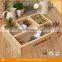 High Quality Wood Tray Wooden Box with Dividers for Mini Succulent Plant