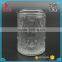 beautiful design round recycled embossed glass candle jar 480ml
