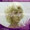 short curly white color lace front synthetic hair wigs on sale