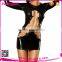 High quality sexy leather black tight lingerie for sale