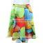 Ladies' 100% Polyester Digital Print Woven Fashion Skirt