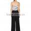 Lady's polyester plain dyed fashion pant