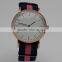 2016 Top Brand Fashion Stainless Steel Nylon Strap Sports Wristwatch Quartz Movement Watch